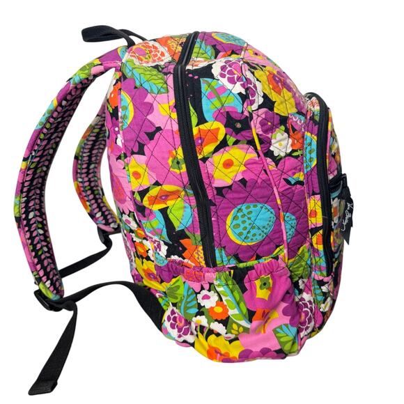 Vera Bradley Va Va Bloom Double Zip Backpack Large Daily Work Campus Book Bag - Picture 2 of 6